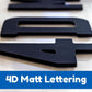 4D matt legal number plates