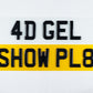 4D gel resin car show plates