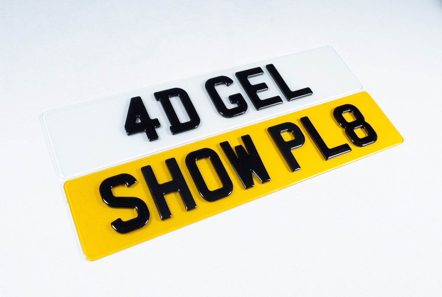 Display plates for car exhibitions and shows